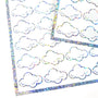 White Cloud Stickers, sheet of 32 sparkly vinyl decals, perfect for a weather tracker or a fun school science project. Silver Lining.
