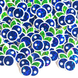 Blueberry Fruit Stickers, Waterproof Die Cut Glitter Vinyl Decals, Peel & Stick, choose amount