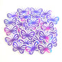 Mini Purple Butterfly Stickers, 10 Iridescent Waterproof Die Cut Vinyl Decals, Peel & Stick, choose amount