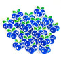 Blueberry Fruit Stickers, Waterproof Die Cut Glitter Vinyl Decals, Peel & Stick, choose amount