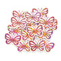 light pink glitter mini sized die cut butterfly shaped stickers