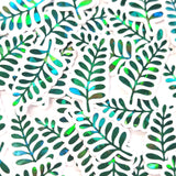 Mini Fern Leaf Stickers, Waterproof Die Cut Glitter Vinyl Decals, Peel & Stick, choose amount