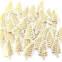mini sized die cut gold fern sticker embellishments