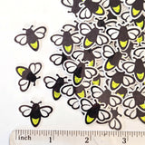 Mini Firefly Stickers, die cut lightening bug stickers, sparkling firefly vinyl stickers for mason jars, envelopes, journals and crafts