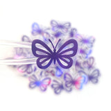 Mini Purple Butterfly Stickers, 10 Iridescent Waterproof Die Cut Vinyl Decals, Peel & Stick, choose amount