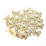 mini die cut butterfly shaped stickers in gold