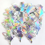 mini silver fairy shaped individual stickers