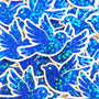 Mini Bluebird Stickers, Die-Cut Vinyl Decals, Peel & Stick Birds
