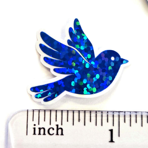 Mini Bluebird Stickers, Die-Cut Vinyl Decals, Peel & Stick Birds