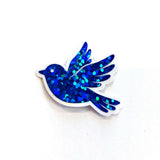 Mini Bluebird Stickers, Die-Cut Vinyl Decals, Peel & Stick Birds