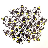 Mini Firefly Stickers, die cut lightening bug stickers, sparkling firefly vinyl stickers for mason jars, envelopes, journals and crafts