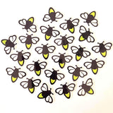 Mini Firefly Stickers, die cut lightening bug stickers, sparkling firefly vinyl stickers for mason jars, envelopes, journals and crafts