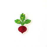 Beets Vegetable Garden Stickers, mini die-cut decals, choose number of red beets