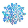 light blue bow shaped die cut stickers