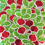 small sparkly beet shaped die cut stickers