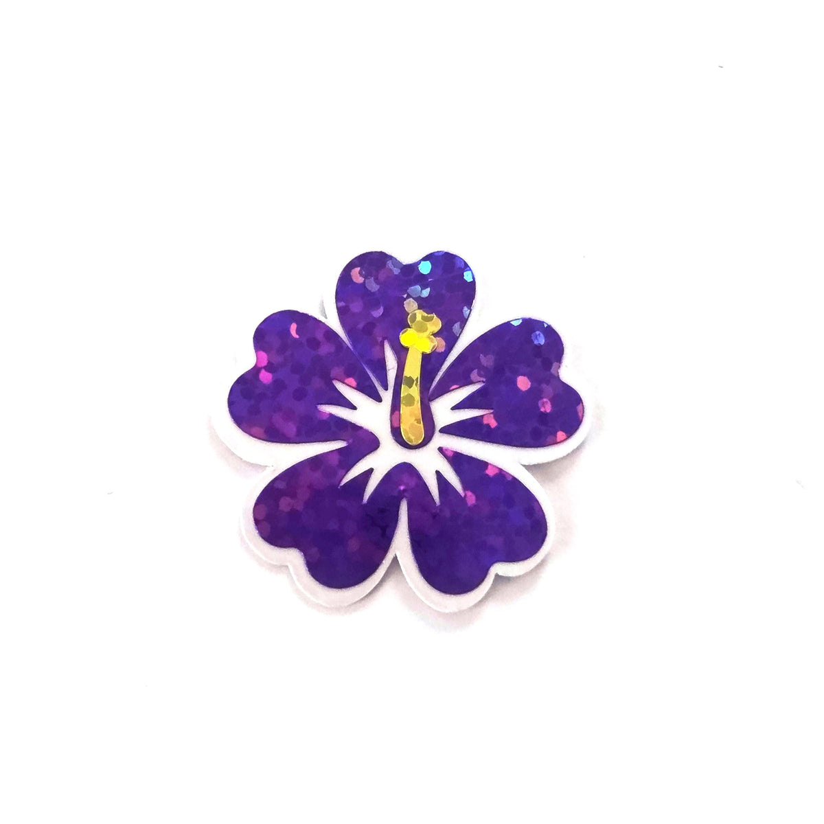 Mini Turquoise Hibiscus Flower Stickers, tropical blooms, summer garden, island beach wedding stickers, choose color.