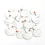 white swan die cut stickers