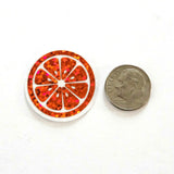 Pink Fruit Slice Mini Stickers, Small Sparkly Stickers for Crafts, Food Journals and Planners.