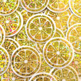Pink Fruit Slice Mini Stickers, Small Sparkly Stickers for Crafts, Food Journals and Planners.