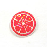 Pink Fruit Slice Mini Stickers, Small Sparkly Stickers for Crafts, Food Journals and Planners.