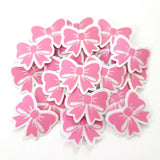 Pastel Lilac Purple Bow Stickers, Clear Sparkly Outline Vinyl Decals