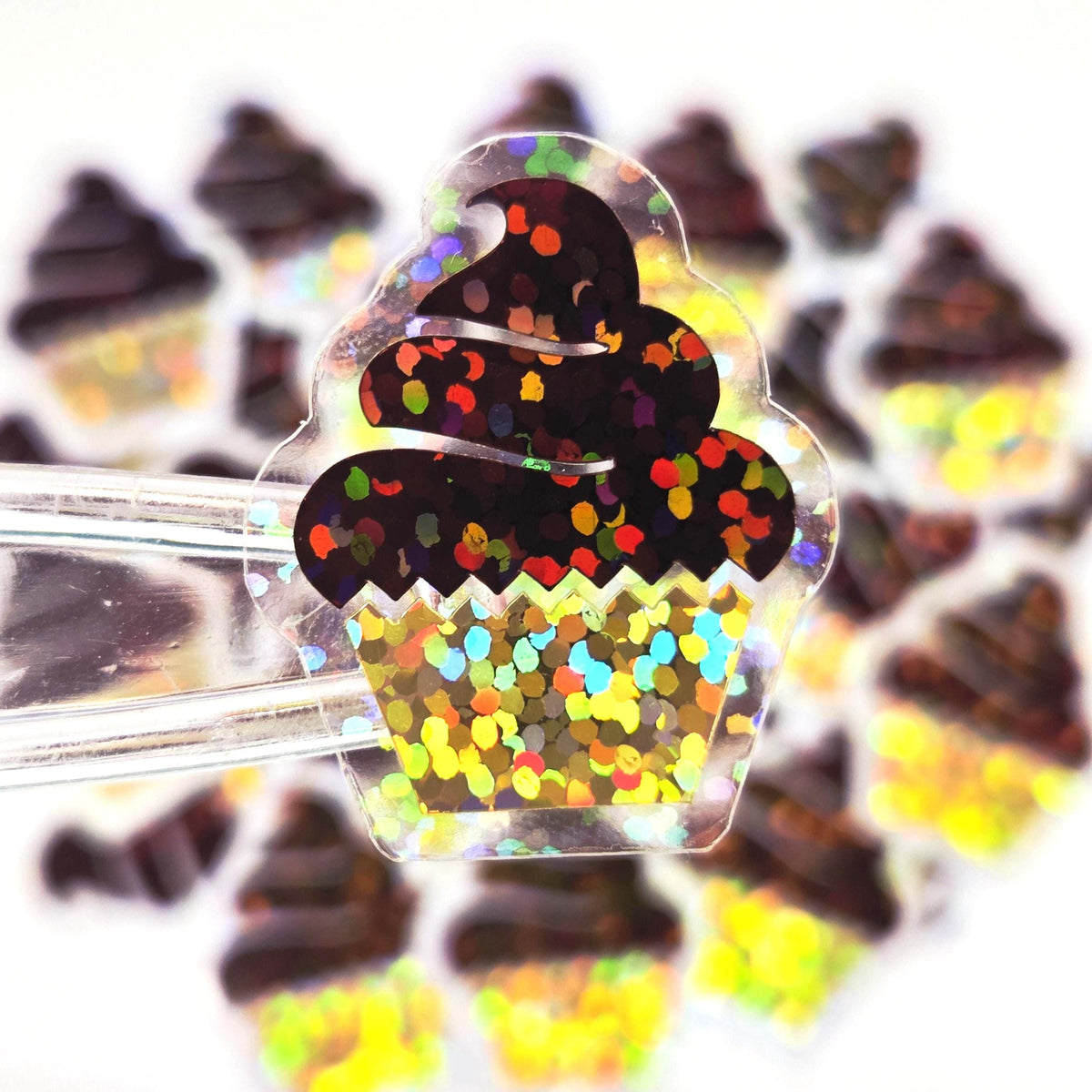Chocolate Cupcakes Mini Sticker Set for recipe cards, birthday party invitations, planners and scrapbook pages.