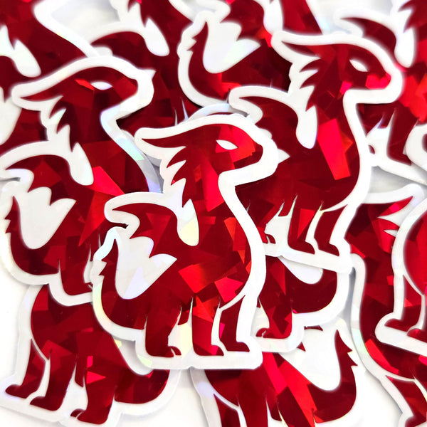 Red dragon stickers