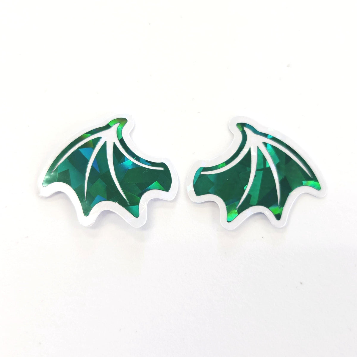 Mini Dragon Wings Sticker Sample Pack, Die Cut Sparkly Vinyl Decals, fantasy medieval decor