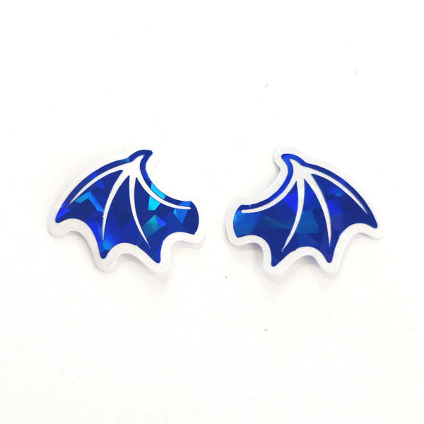 Mini Dragon Wings Sticker Sample Pack, Die Cut Sparkly Vinyl Decals, fantasy medieval decor