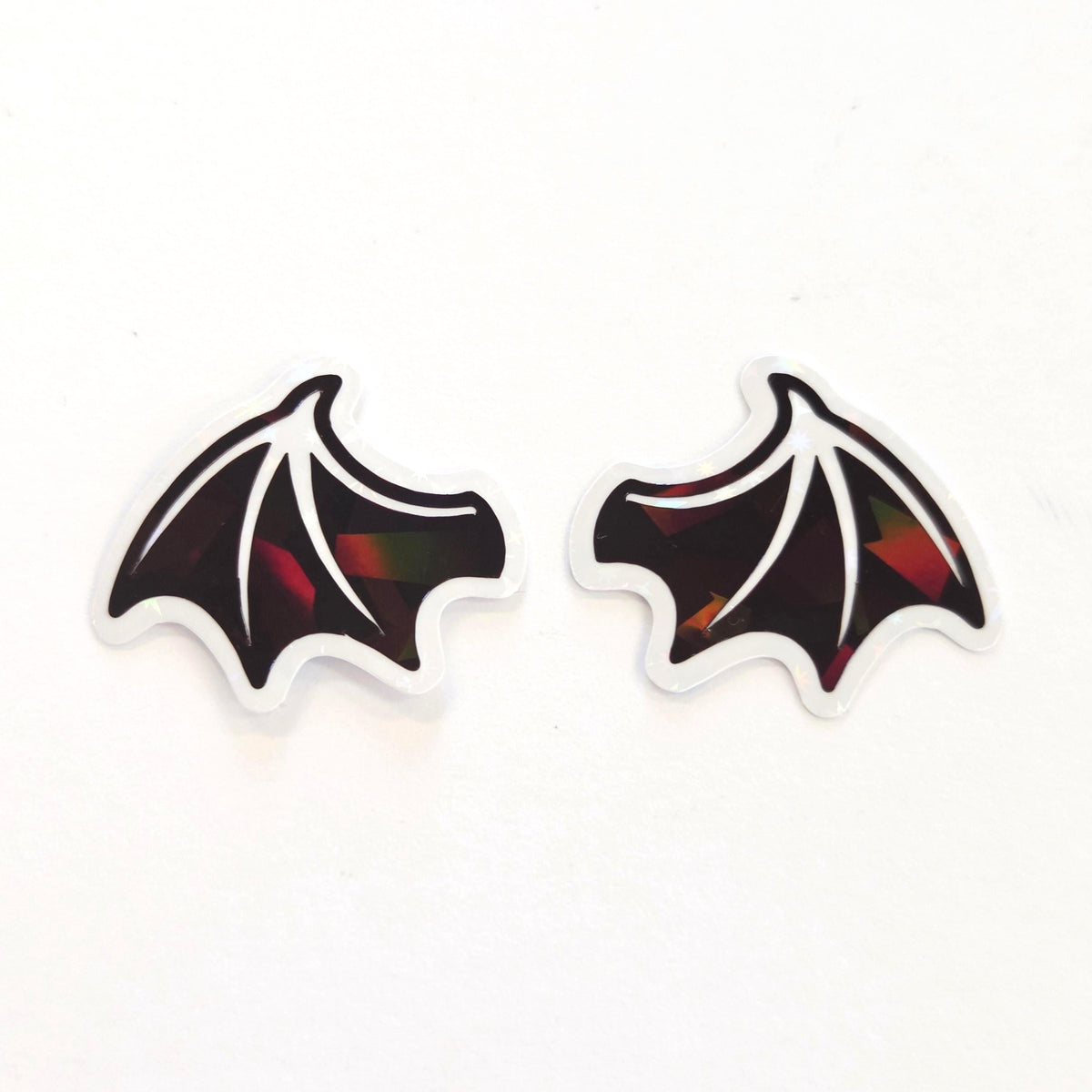Mini Dragon Wings Sticker Sample Pack, Die Cut Sparkly Vinyl Decals, fantasy medieval decor