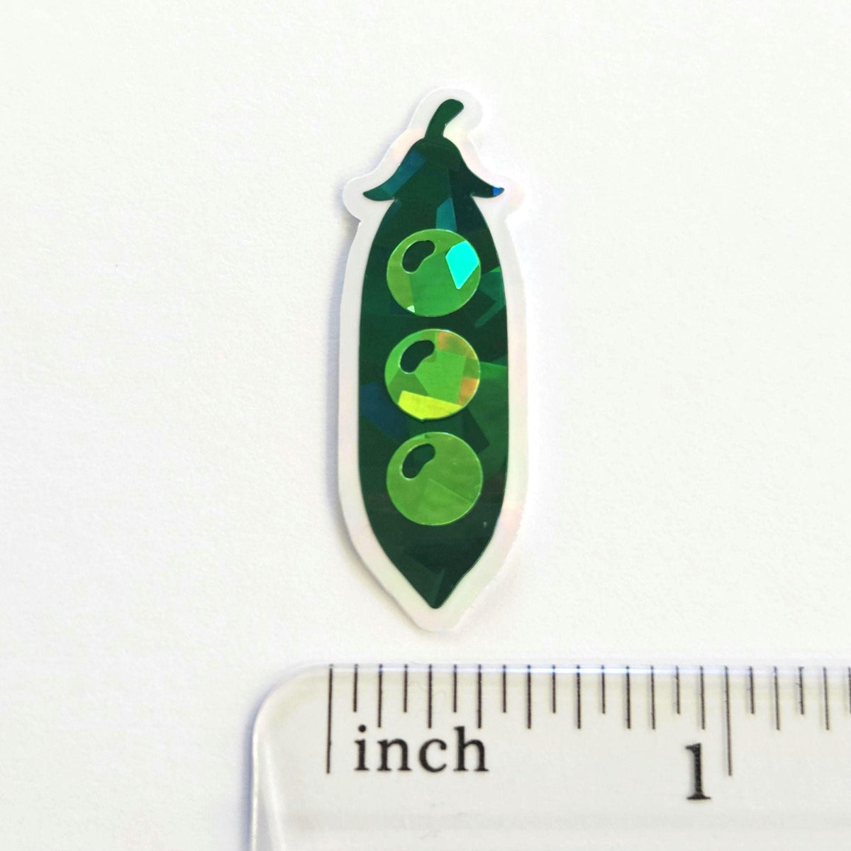 Green Peapods Mini Sticker Set for summer vegetable garden journals, plant stakes, menu planning invitations and scrapbook pages.