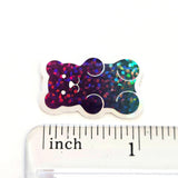 Rainbow Glitter Gummy Bears Mini Sticker Set, Candy Decals with clear outline