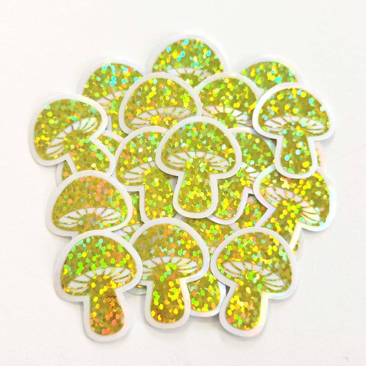 yellow mushroom stickers