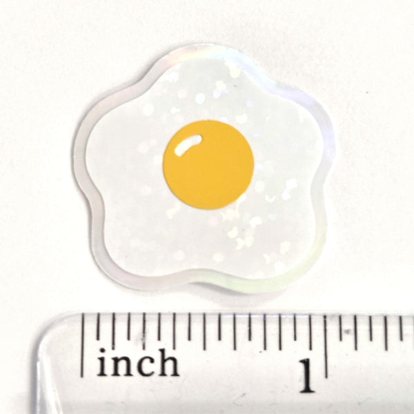 Sunny Side Up Egg Sticker Set for meal planners and journals, one inch, choose amount