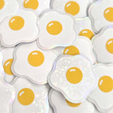 Sunny Side Up Egg Sticker Set for meal planners and journals, one inch, choose amount