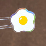 Sunny Side Up Egg Sticker Set for meal planners and journals, one inch, choose amount