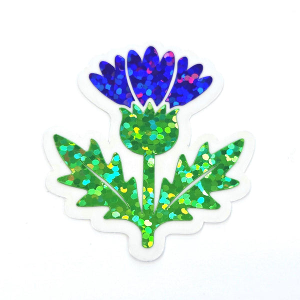 Thistle Sticker Set, purple flower of Scotland, stickers for envelopes, travel journals and scrapbook pages.