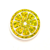 Orange Slice Mini Stickers, Small Sparkly Fruit Stickers for Crafts, Food Journals and Planners.