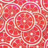 Lemon Slice Mini Stickers, Small Sparkly Citrus Fruit Stickers for Crafts, Food Journals and Planners.