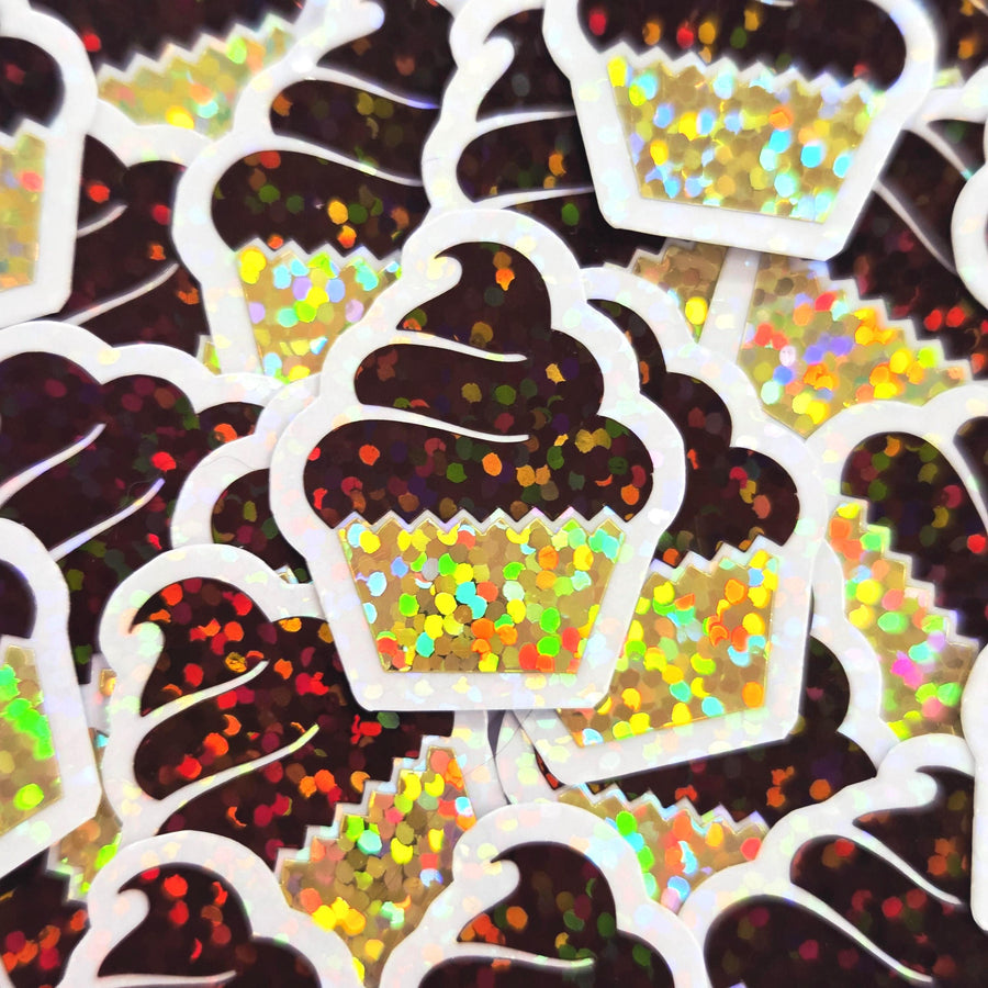 Chocolate Cupcakes Mini Sticker Set for recipe cards, birthday party invitations, planners and scrapbook pages.