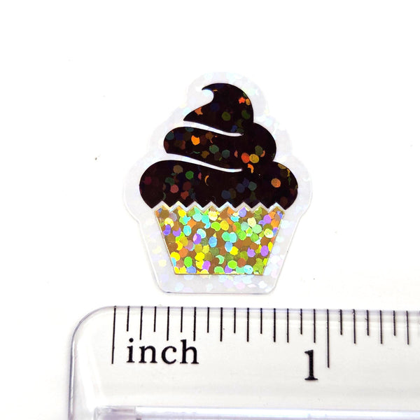 Chocolate Cupcakes Mini Sticker Set for recipe cards, birthday party invitations, planners and scrapbook pages.