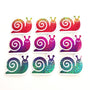 Snail Stickers, Vinyl Die Cuts for journals, planners, greeting cards, scrapbook pages and DIY crafts