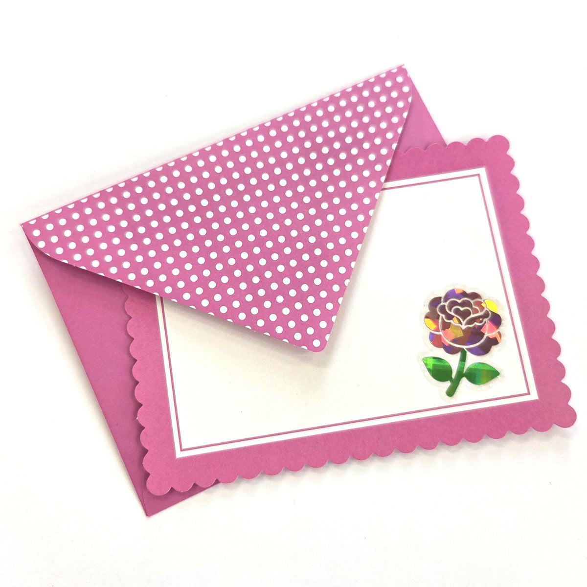 Pink Roses Flower Sticker Set, small sparkly summer blooms for journals, garden planners, envelopes, scrapbook pages and crafts.