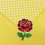 Red Roses Flower Sticker Set, small sparkly summer blooms for journals, garden planners, envelopes, scrapbook pages and crafts.