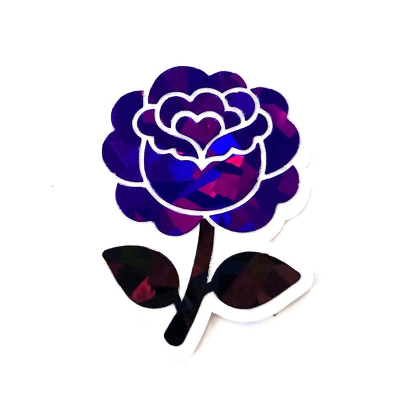 Black Roses Flower Sticker Set, small sparkly gothic blooms fo dark romance book journals, planners, envelopes, scrapbook pages