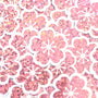 Cherry Blossom Die Cut Flower Blossom Stickers, Sparkly Pink Sakura blooms for journals envelopes scrapbook pages.