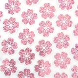 Sakura Blossom Flowers Die Cut Stickers Set, Sparkly Pink Cherry Blooms