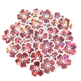Sakura Blossom Flowers Die Cut Stickers Set, Sparkly Pink Cherry Blooms