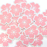 Hot Pink Sakura Cherry Blossoms Sticker Set