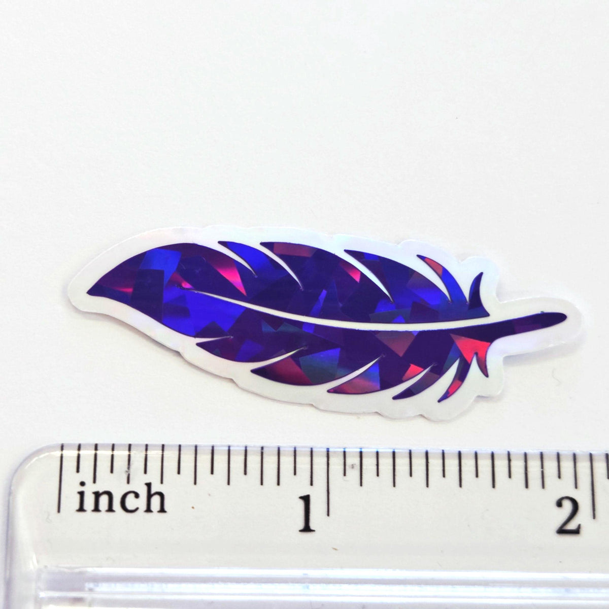 Purple Feathers Sticker Bundle, set of 18 bird feather shaped die cut sparkly stickers, summer festival journal page embellishments